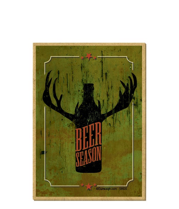 Beer season (beer bottle silhouette with