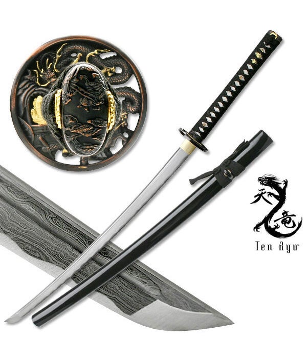 Ten Ryu Hand Forged Samurai Sword 40"
