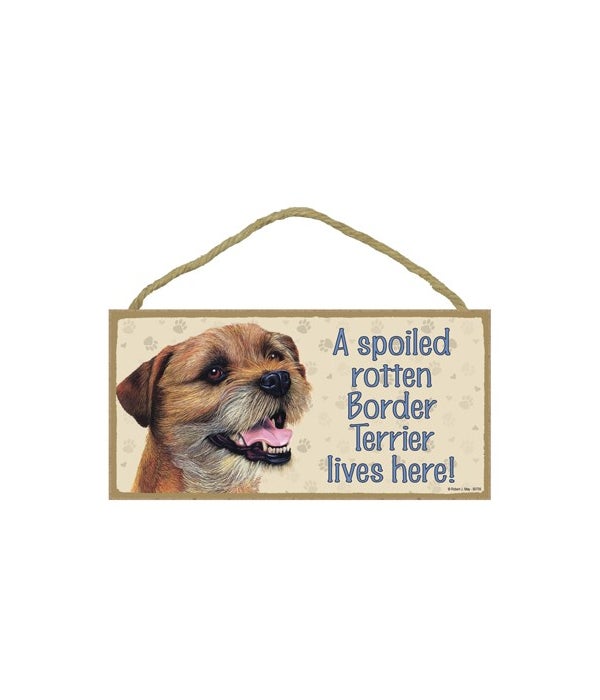 Border Terrier Spoiled 5x10