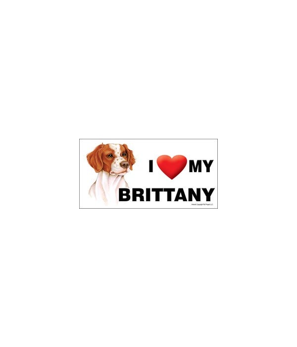 I (heart) my Brittany 4x8 Car Magnet
