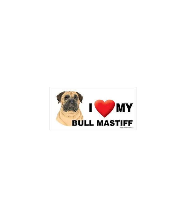 I (heart) my Bull Mastiff 4x8 Car Magnet