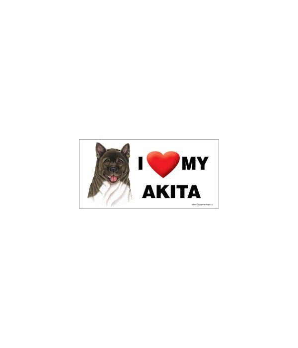 I (heart) my Akita 4x8 Car Magnet