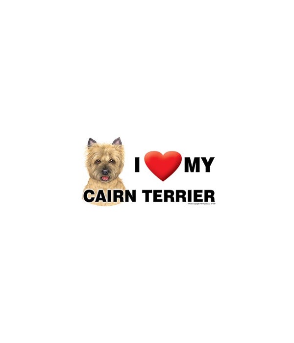I (heart) my Cairn Terrier (tan) 4x8 Car