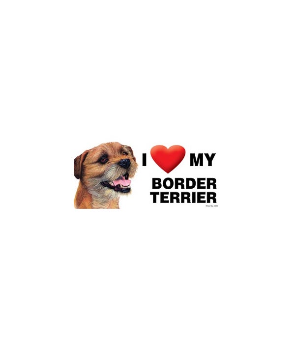 I (heart) my Border Terrier 4x8 Car Magn