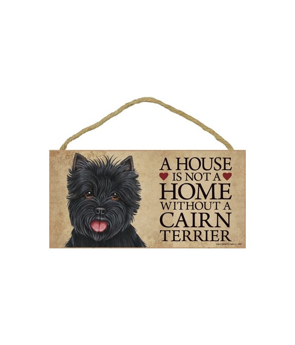 Cairn Terrier (black) House 5x10