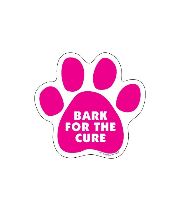 Bark for a Cure paw magnet