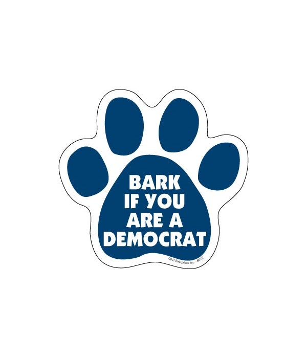 Bark if you are a Democrat (blue) Paw Ma
