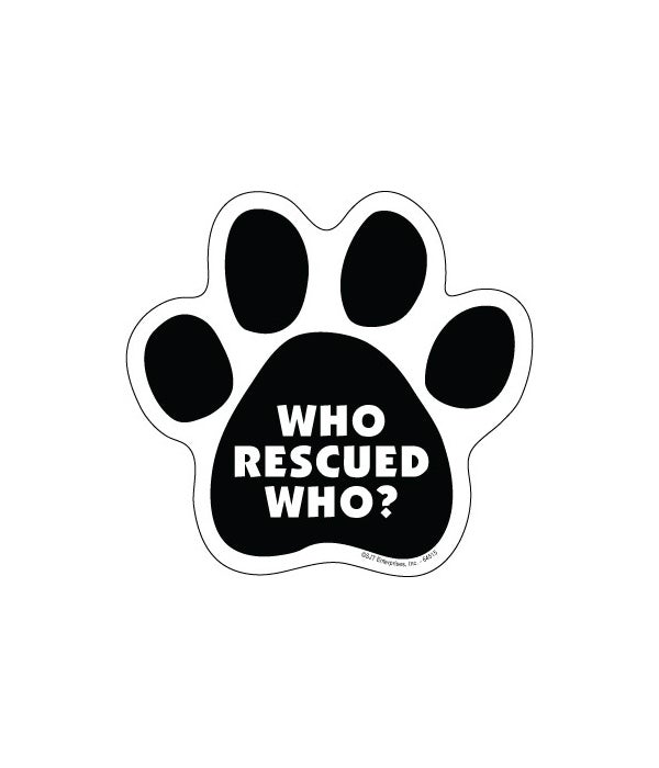 Who Rescued Who? Paw magnet