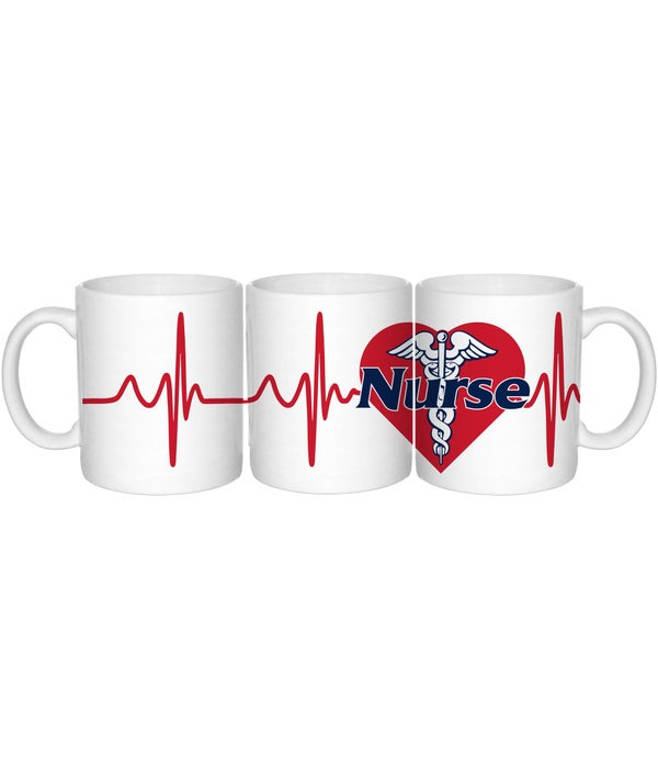 Nurse Heartbeat Mug 20oz (24 MIN)