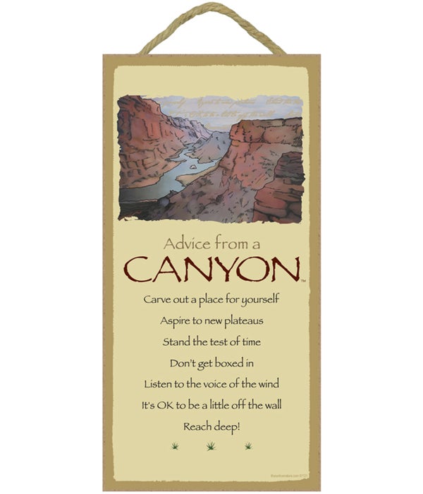 Advice from a Canyon 5x10