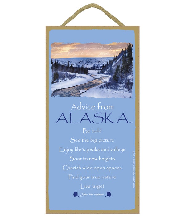 Advice from Alaska (winter scene) 5x10