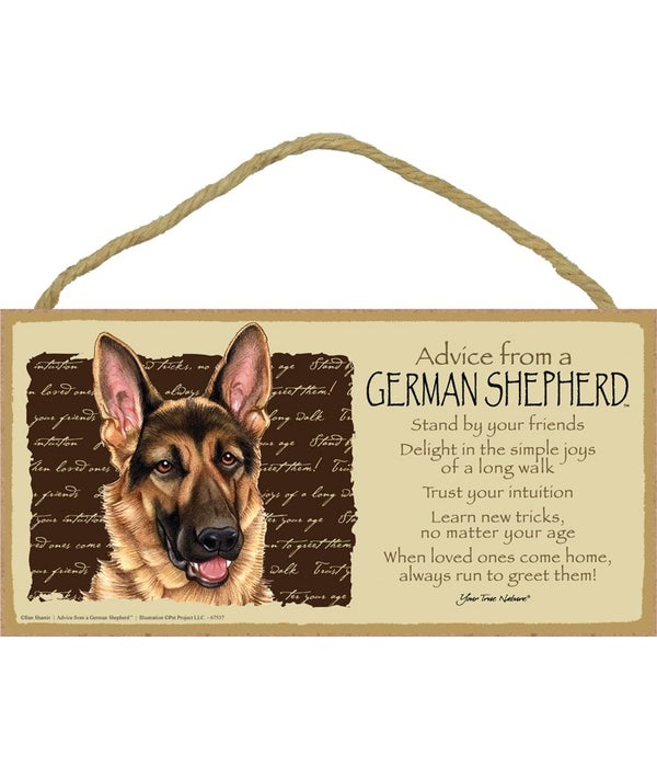 Advice from a German Shepherd 5x10
