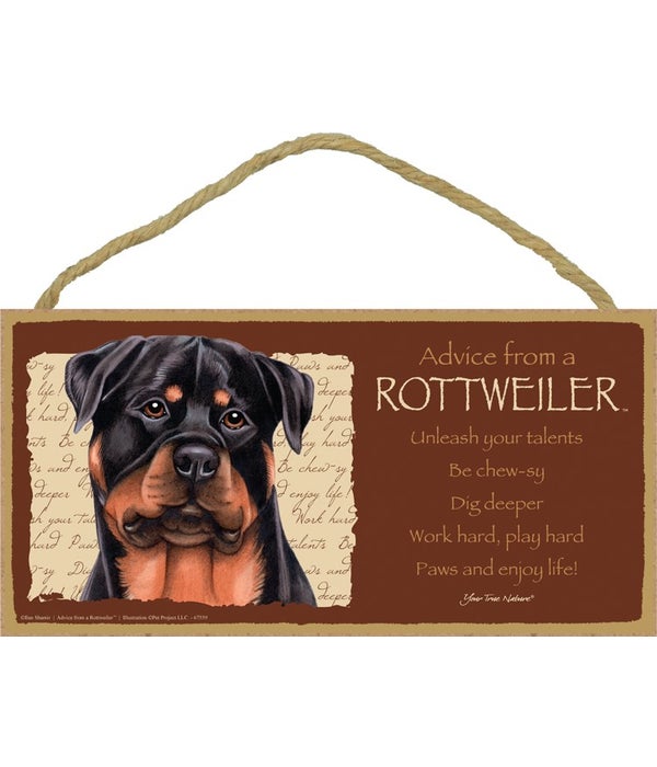 Advice from a Rottweiler 5x10