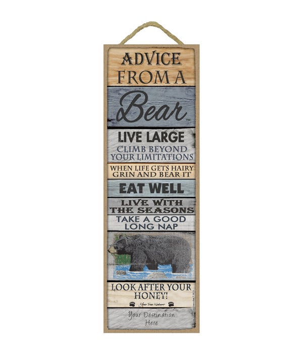 Advice from a Bear 5x15 Plank