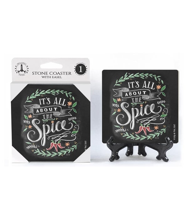 It's all about the spice -1 Pack Stone Coaster