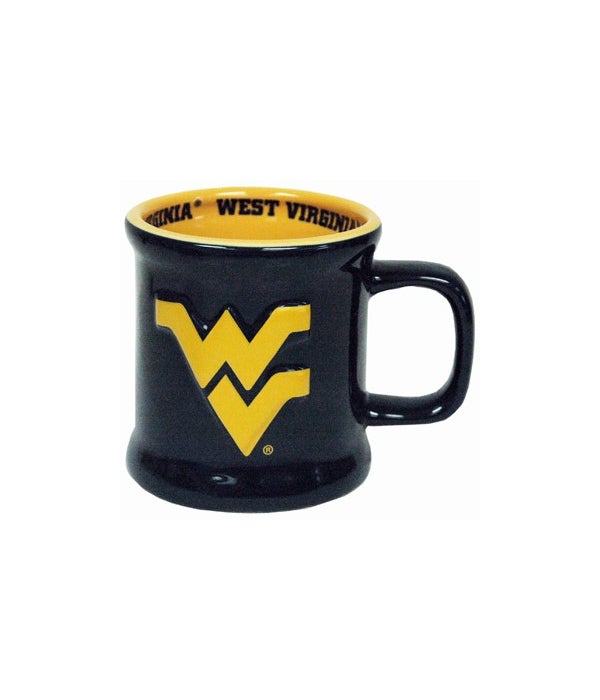 WV-U Mug Ceramic Relief Logo 10oz
