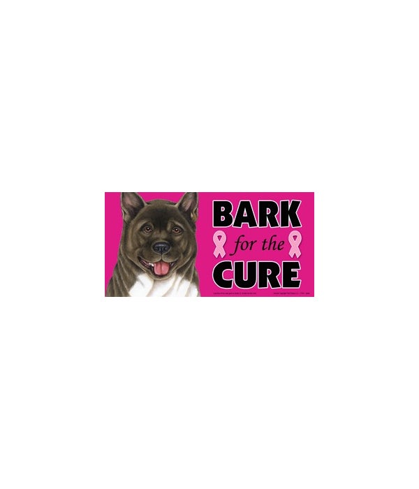 Bark for the Cure Akita-4x8 Car Magnet