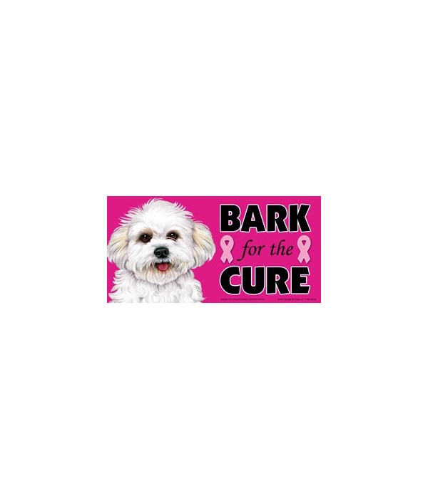 Bark for the Cure Bichon-4x8 Car Magnet