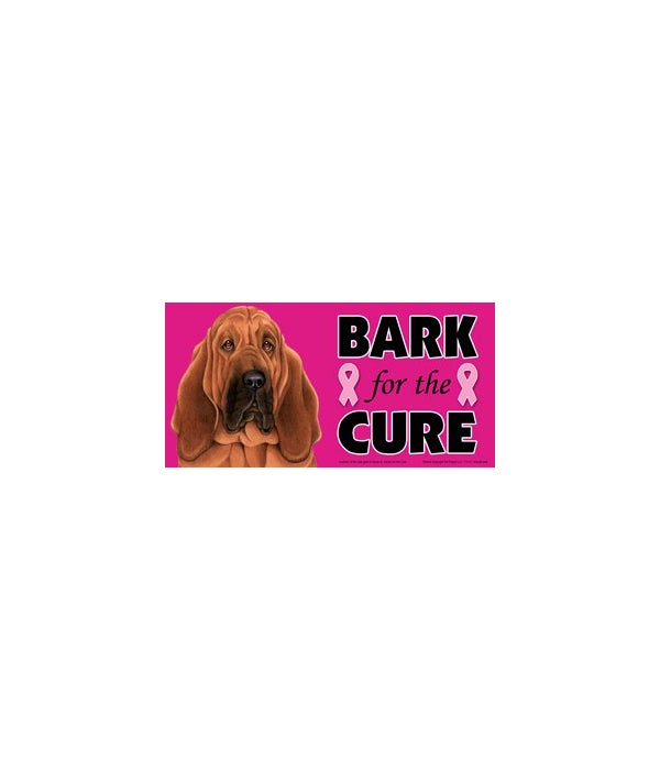 Bark for the Cure Bloodhound-4x8 Car Magnet