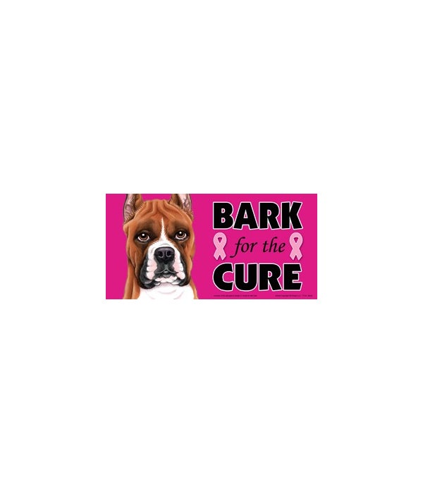 Bark for the Cure Boxer  4x8 Car Magnet