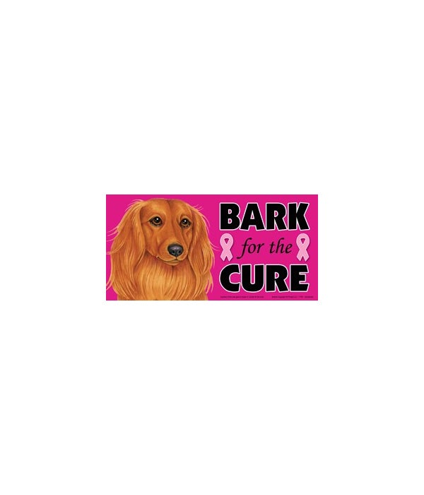 Bark for the Cure Dachshund-4x8 Car Magnet