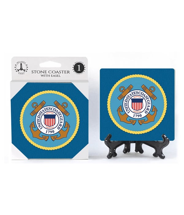 United States Coast Guard-1 pack stone coaster
