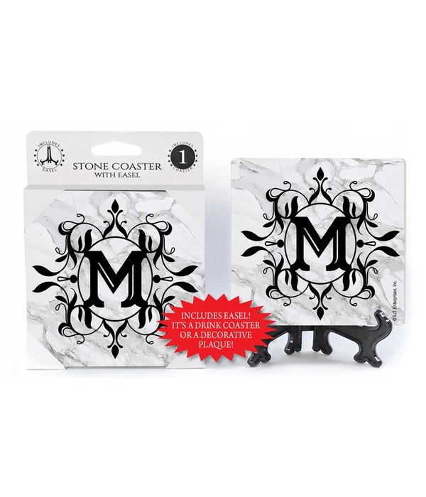 Lettered Marble Coasters - "M"