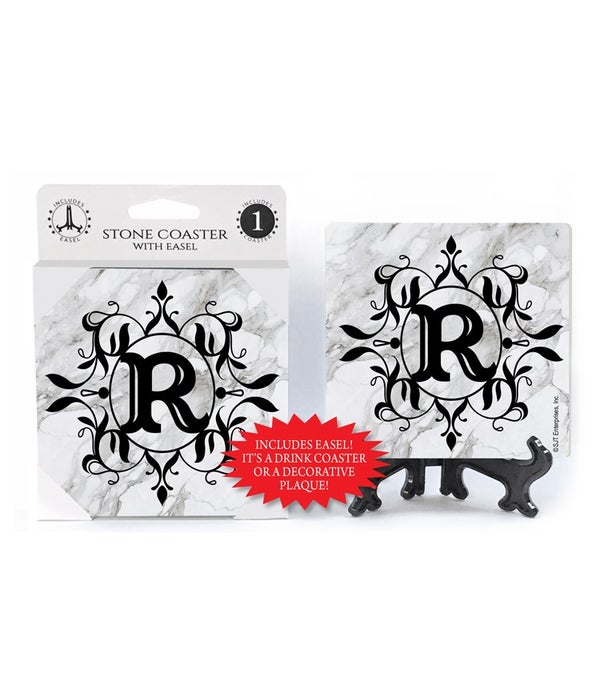 Lettered Marble Coasters - "R"