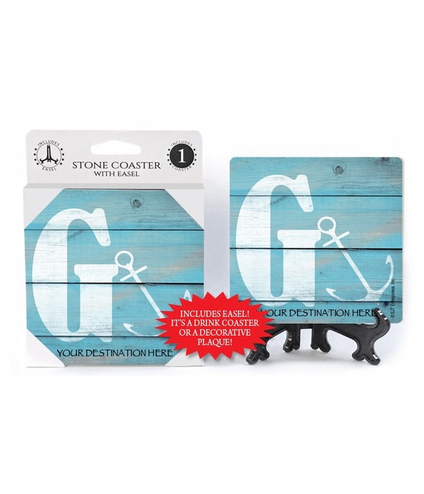Sail Themed Stone Coasters  1 pack - "G"