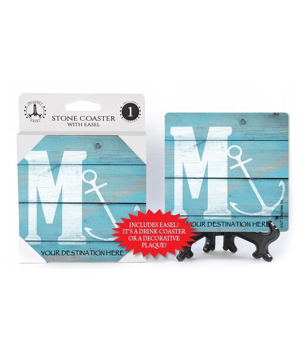 Sail Themed Stone Coasters  1 pack - "M"