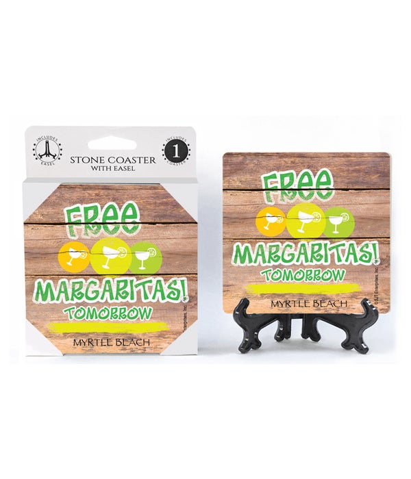 Free margaritas tomorrow-1 Pack Stone Coaster