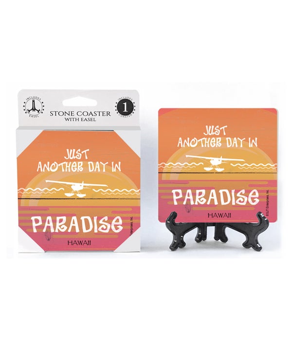 Just another day in paradise-1 Pack Stone Coaster