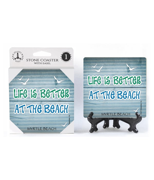 Life is better at the beach-1 Pack Stone Coaster