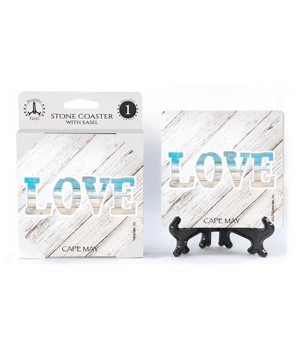 LOVE-Beached Themed-1 Pack Stone Coaster