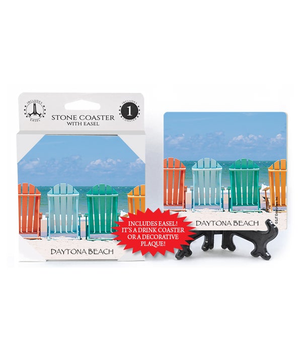 adirondack chairs (4) in a line on the beach  Coasters 1 pack