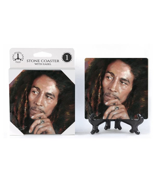 Bob Marley-1 pack stone coaster