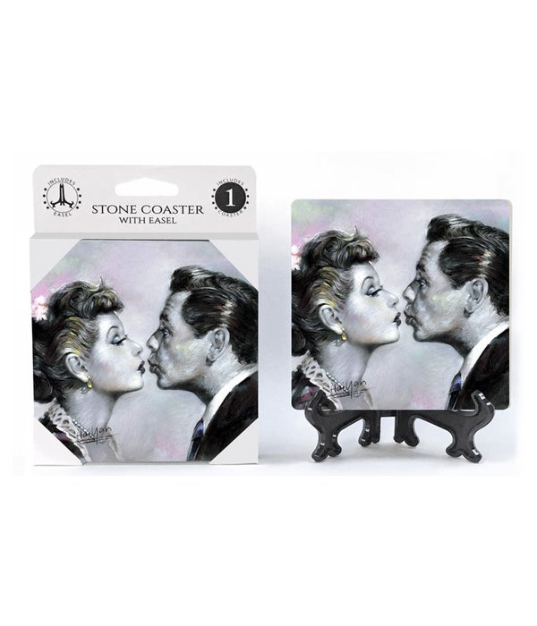 Lucille & Ricky-1 pack stone coaster
