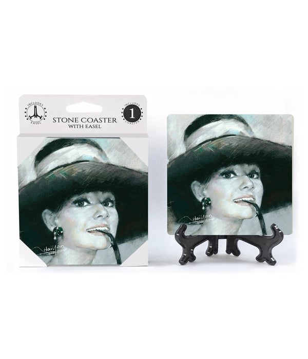 Audrey Hepburn-1 pack stone coaster