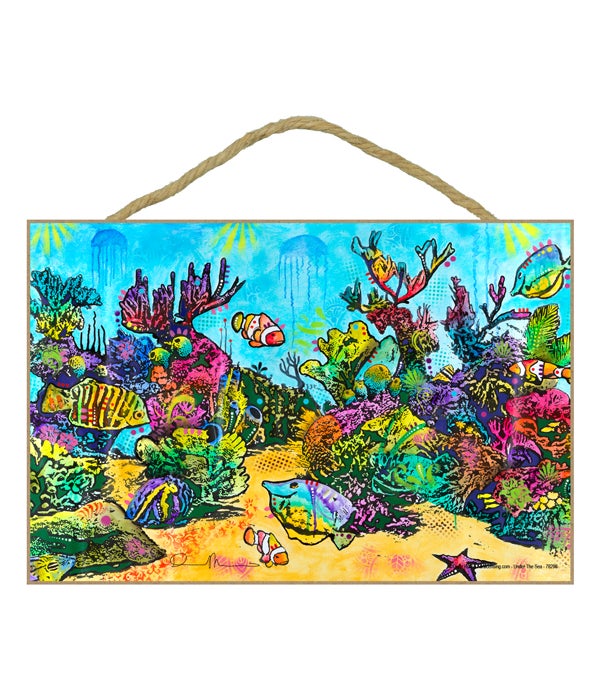 Fish w/Coral (H)  Dean Russo 7x10.5
