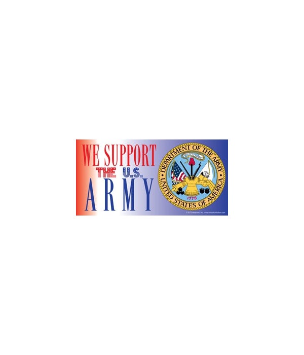 We support the U.S. Army-4x8 Car Magnet