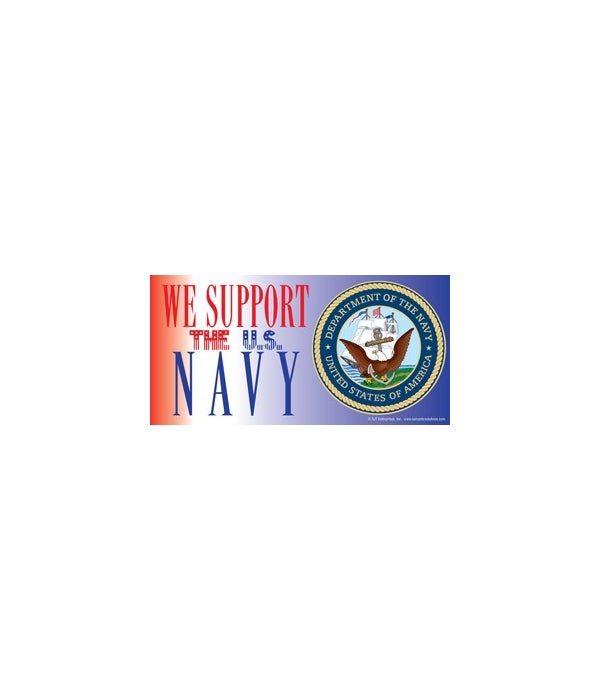We support the U.S. Navy-4x8 Car Magnet