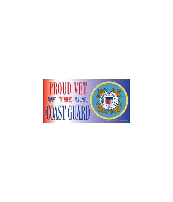 Proud Vet of the U.S. Coast Guard-4x8 Car Magnet