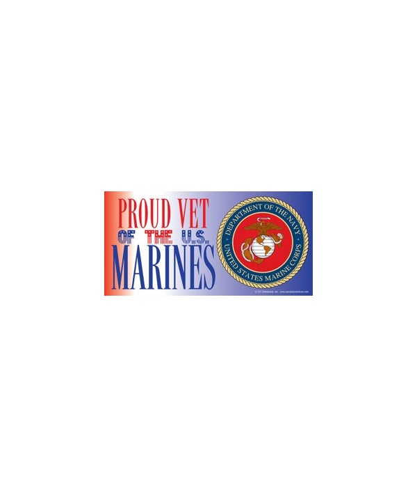 Proud Vet of the U.S. Marines-4x8 Car Magnet