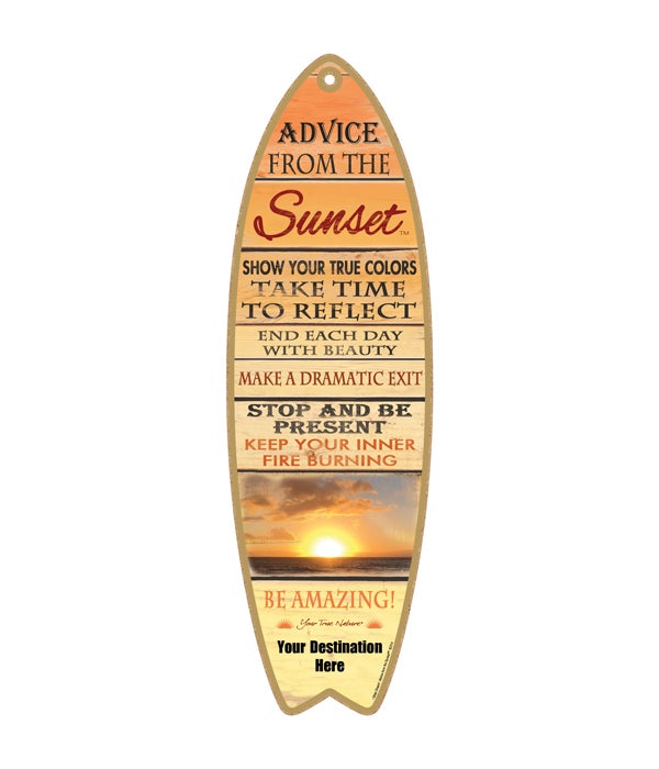 Advice from a Sunset - Plank
