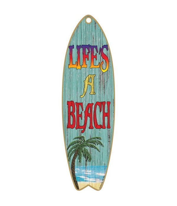 Life's a beach - palm tree Surfboard