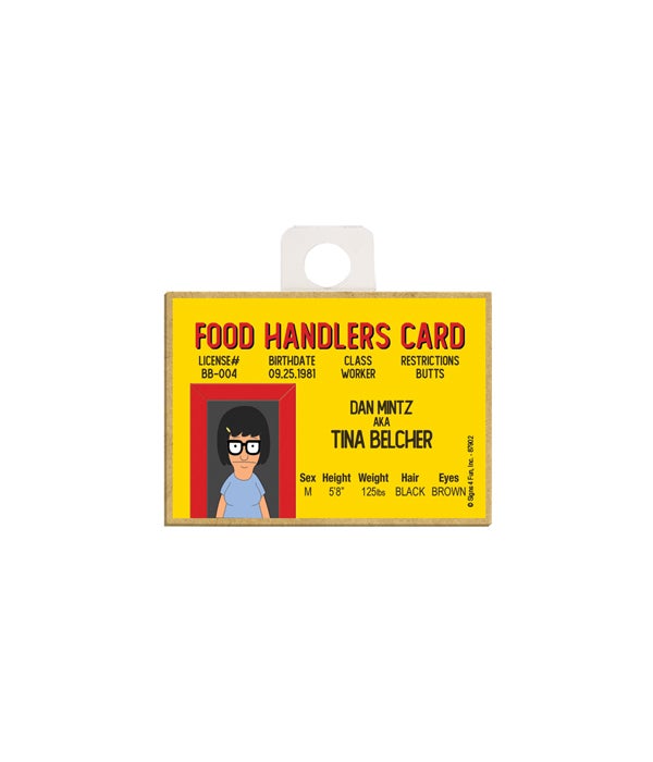 Food Handler Card - Tina Belcher