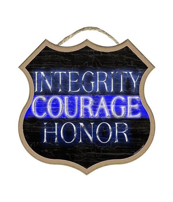 Integrity Courage Honor 10"