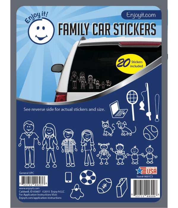 Traditional Family Car Stickers