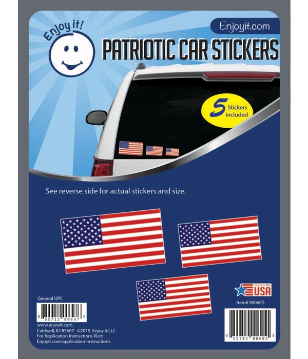 Traditional U.S.A. Flag Stickers
