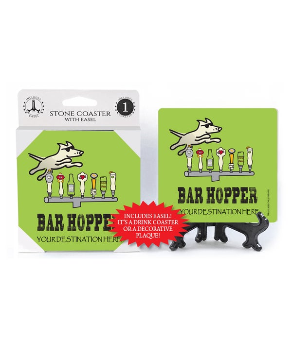 Bar Hopper-Beer taps-1 pack stone coaster